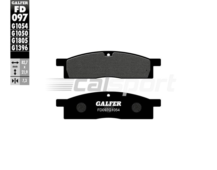FD097-G1054 - Galfer Brake Pads, Front, Semi Metal