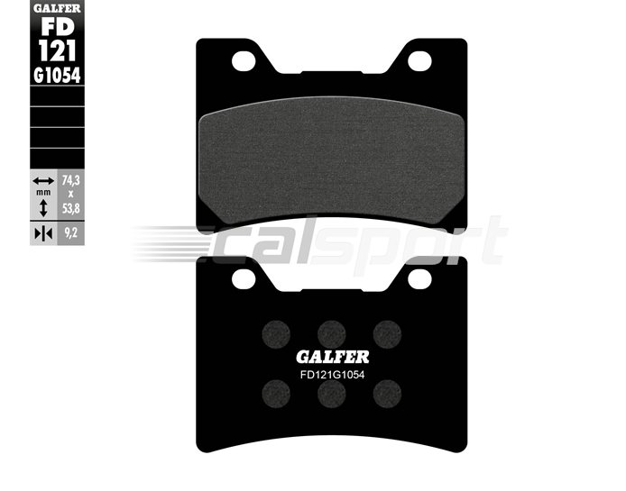 FD121-G1054 - Galfer Brake Pads, Front, Semi Metal