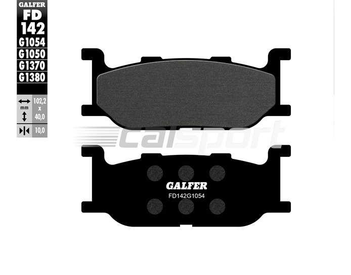 Galfer Brake Pads, Front, Semi Metal - inc BOLT