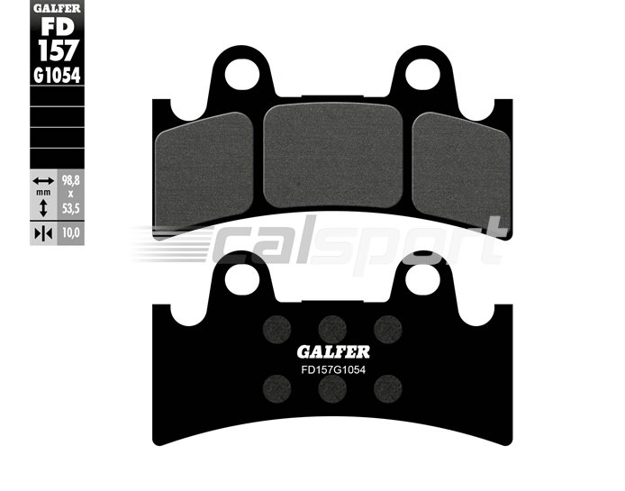 FD157-G1054 - Galfer Brake Pads, Front, Semi Metal - R,SP