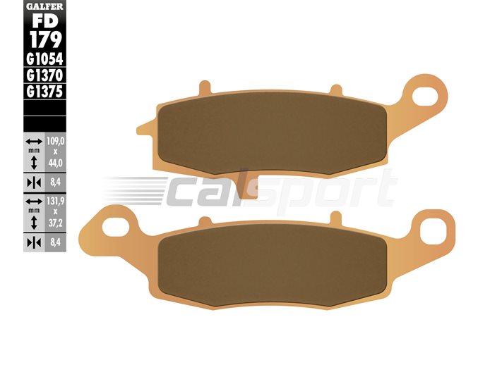 FD179-G1370 - Galfer Brake Pads, Front, Sinter Street - RIGHT,XPEDITION