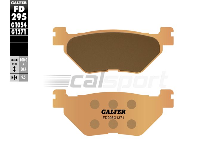 FD295-G1371 - Galfer Brake Pads, Rear, Sinter Street - only ABS