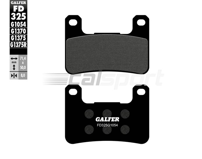 Galfer Brake Pads, Front, Semi Metal - R,RR