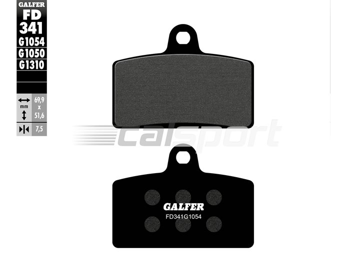 FD341-G1054 - Galfer Brake Pads, Front, Semi Metal
