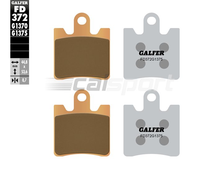 FD372-G1375 - Galfer Brake Pads, Front, Sinter Sport - only ABS