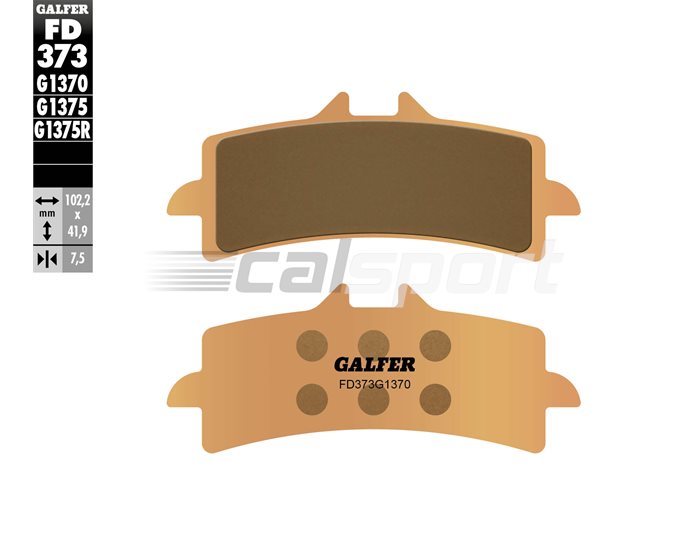 FD373-G1370 - Galfer Brake Pads, Front, Sinter Street - ABS,SE