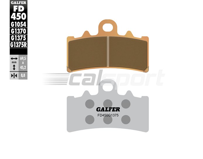 FD450-G1375 - Galfer Brake Pads, Front, Sinter Sport