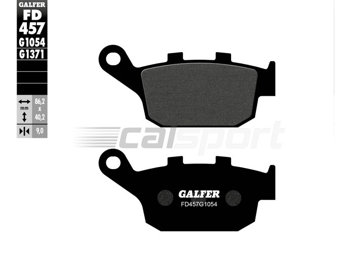 Galfer Brake Pads, Rear, Semi Metal - RIGHT,RIGHT ABS