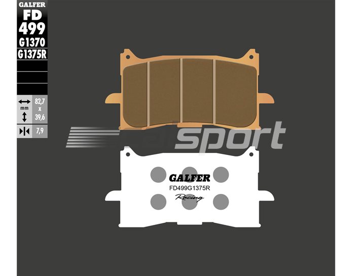 FD499-G1375R - Galfer Brake Pads, Front, Sinter Sport Race