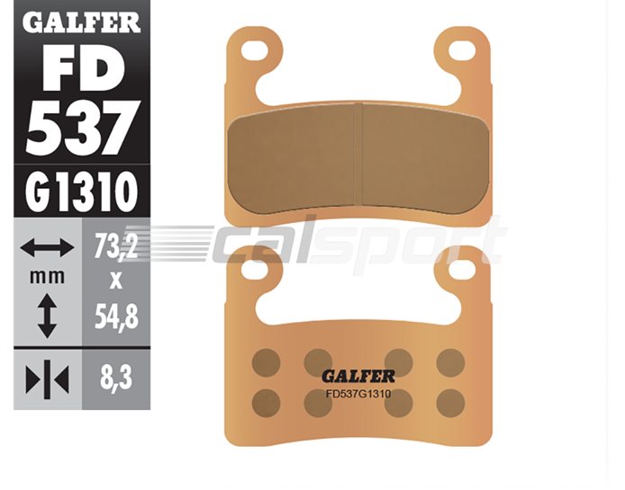 FD537-G1310 - Galfer Brake Pads, Front, Sinter Race