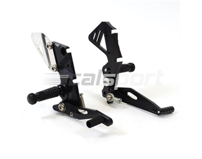Gilles FX Racing Rearset Kit - Black - Conventional Gearshift Only (Not Compatible With Quickshifter)
