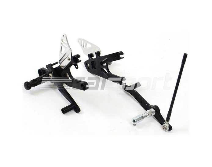 FXR-Y02-B - Gilles FX Racing Rearset Kit - Black - Conventional & Reverse Shift Possible
