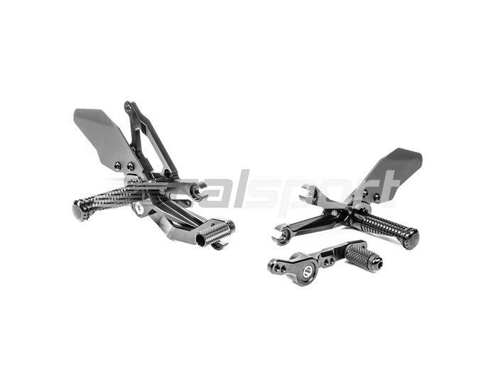 FXR-Y08-B - Gilles FX Racing Rearset Kit - Black - Conventional & Reverse Shift Possible