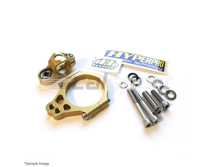 Hyperpro Steering Damper Mounting Kit, Gold, other colours available - Top / Tank (916 Style - damper reversed)