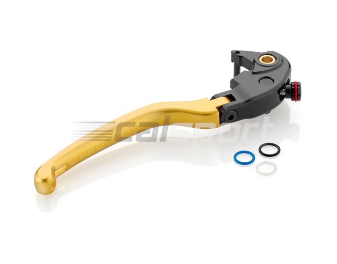 Rizoma 3D Brake Lever with Remote Adjuster capability, Gold
