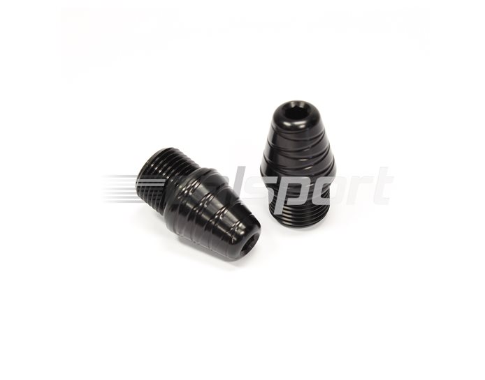 LG-0-B - Gilles Optional Alloy Bar End Weights (Threaded for use with Gilles Handlebars)