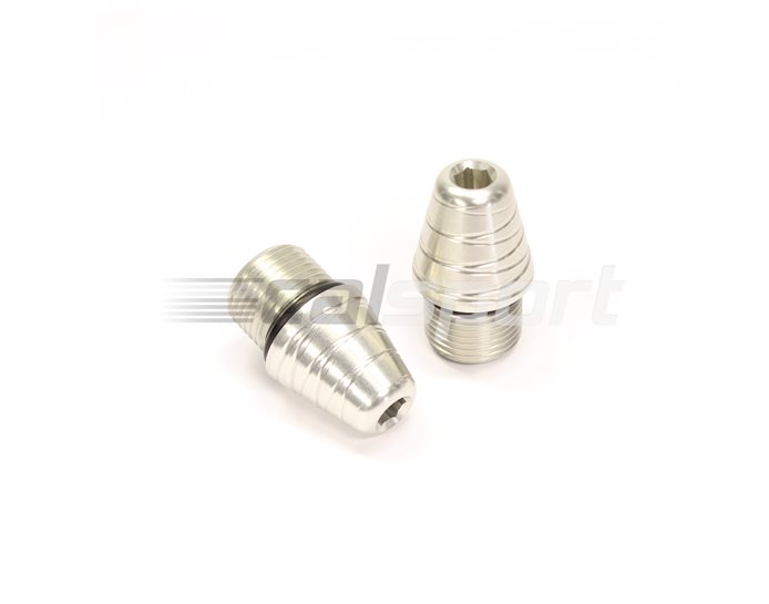 LG-0-S - Gilles Optional Alloy Bar End Weights (Threaded for use with Gilles Handlebars)