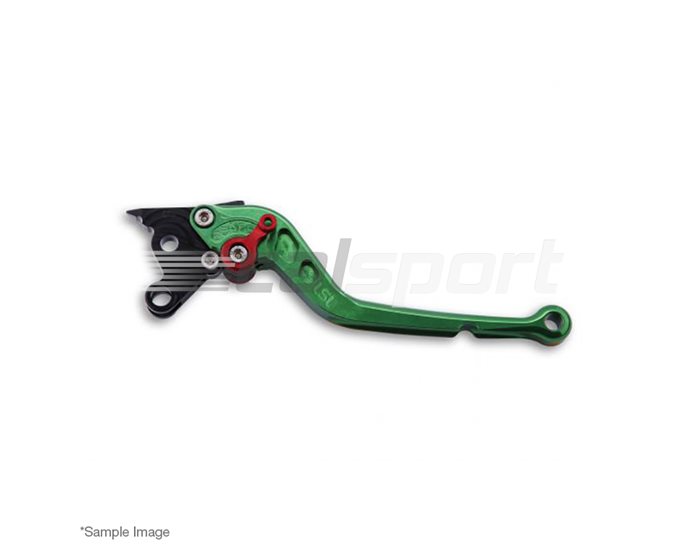 200-R33GRRT - LSL Classic Brake Lever, Long, Green - Red Adjuster - not compatible with OEM hand protectors