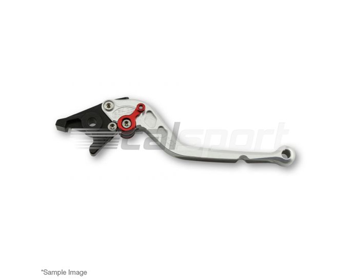 200-R33SIRT - LSL Classic Brake Lever, Long, Silver - Red Adjuster