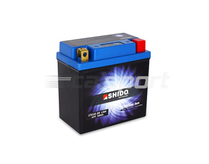 Shido Lightweight Lithium Battery Replaces YTX14L-BS