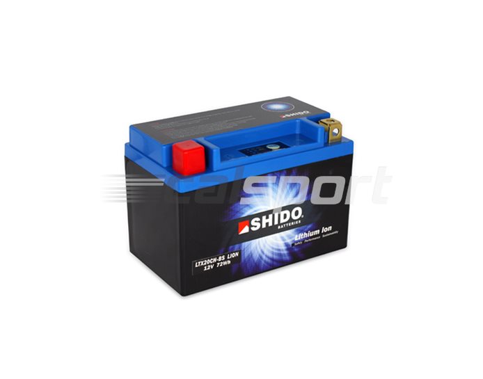 Shido Lightweight Lithium Battery Replaces YTX20H-BS