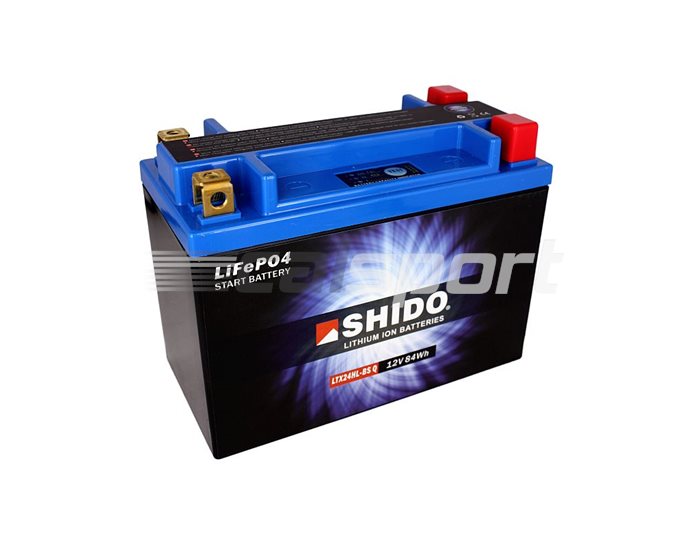 Shido Lightweight Lithium Battery Replaces YTX24HL-BS
