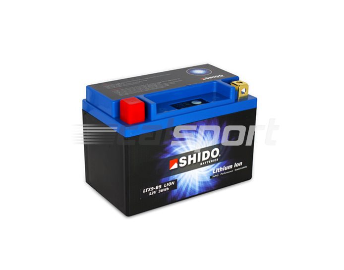 Shido Lightweight Lithium Battery Replaces YTX9-BS