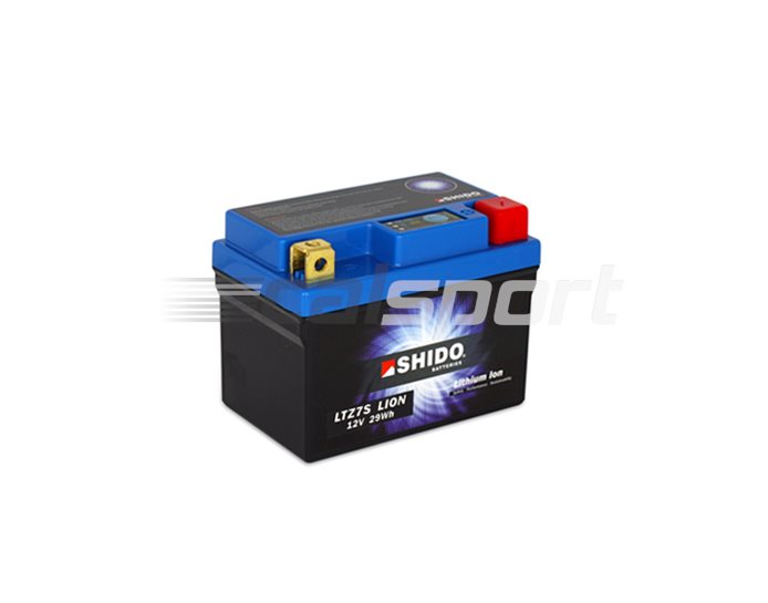 Shido Lightweight Lithium Battery Replaces YTZ7S - Non-ABS Model