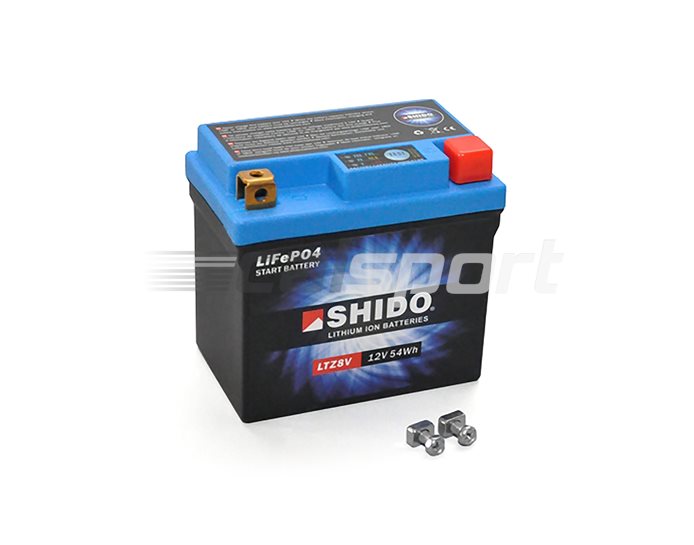 LTZ8V-LION - Shido Lightweight Lithium Battery Replaces YTZ8V