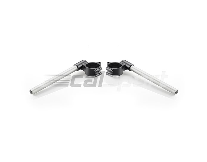 Rizoma Clip-on bar kit for 55mm forks, Aluminium, Black