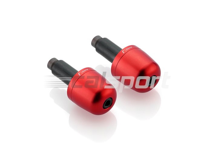 Rizoma Bar Ends, Domed, pair, Red, other colours available - fits 22.2mm and 28.6mm bars