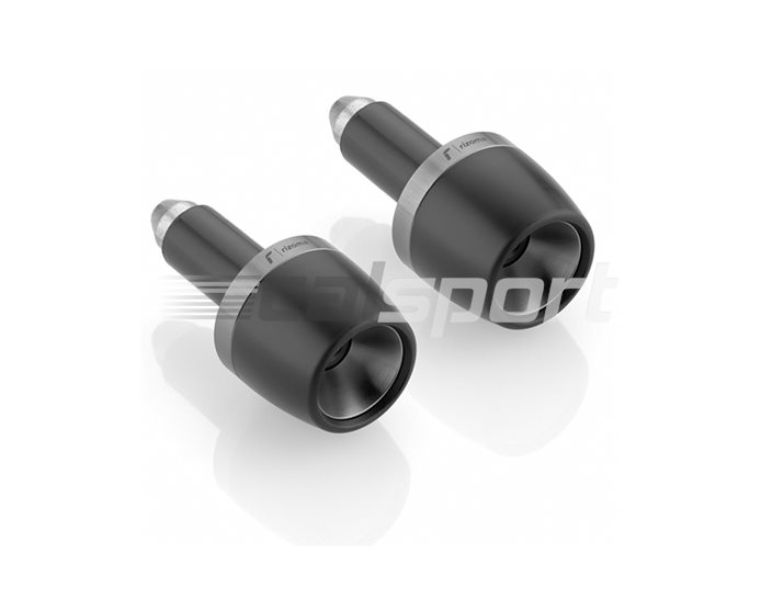 MA532D - Rizoma Bar Ends, Conical, pair, Grey, other colours available - fits 22.2mm and 28.6mm bars - adapter MA600B required