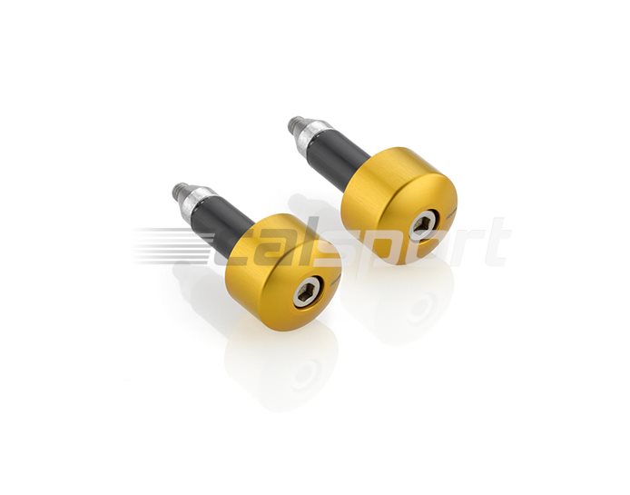 MA534G - Rizoma Bar Ends, Cylindrical, pair, Gold, other colours available - fits 22.2mm and 28.6mm bars