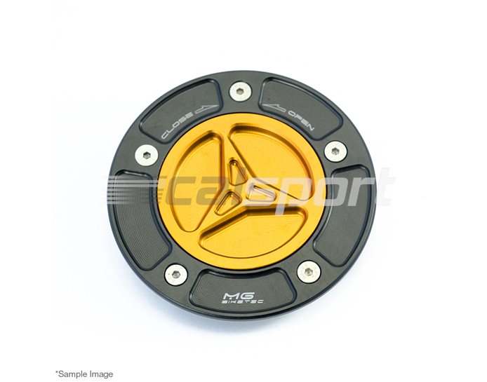 5510-257004 - MG Biketec Keyless Quick Release Fuel Filler Cap - Gold