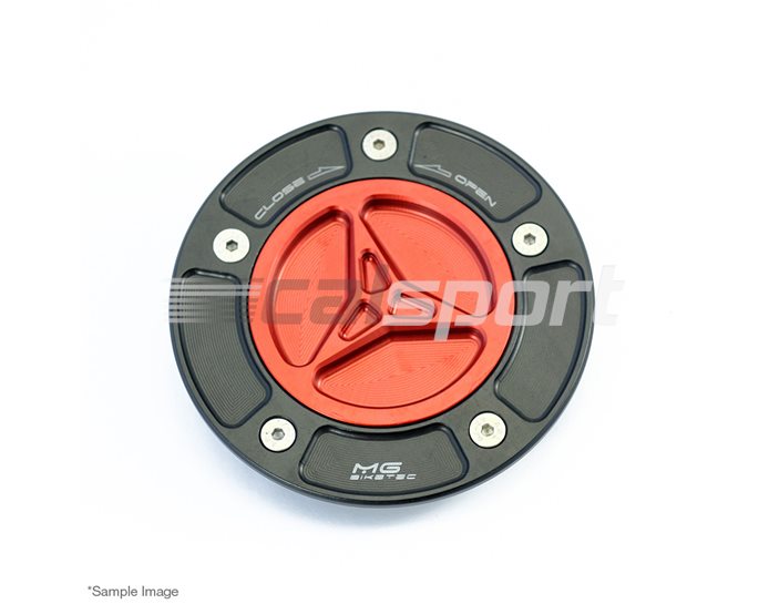 5530-364007 - MG Biketec Keyless Quick Release Fuel Filler Cap - Red