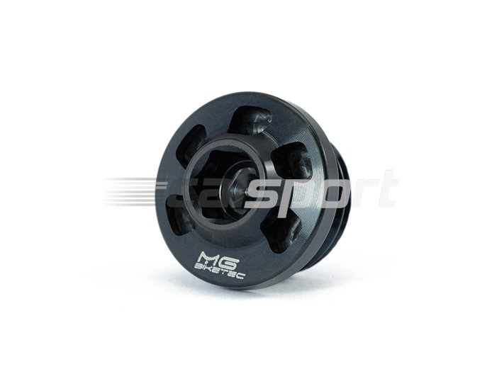 1500-656508 - MG Biketec Oil filler cap, wire lock ready - Black