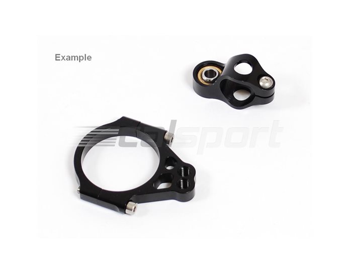Hyperpro Steering Damper Mounting Kit, Black, other colours available - In Front Of Bottom Yoke - Requires Minor Cutting Of Plastics