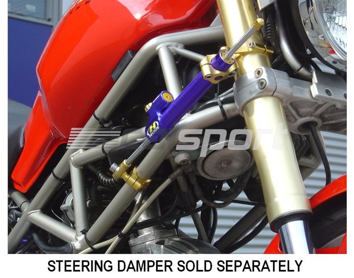 Hyperpro Steering Damper Mounting Kit, Gold, other colours available - L./R. Lower Frametube