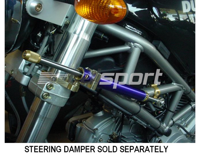 Hyperpro Steering Damper Mounting Kit, Gold, other colours available - L./R. On Frame