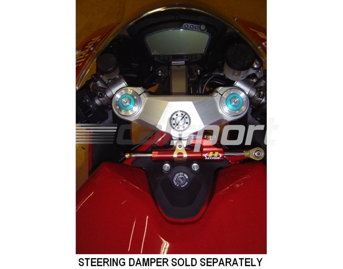 Hyperpro Steering Damper Mounting Kit, Gold, other colours available - In Original Position