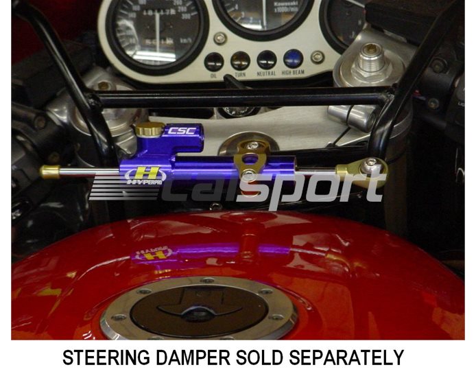 Hyperpro Steering Damper Mounting Kit, Gold, other colours available - Top / Tank (916 Style - damper reversed)