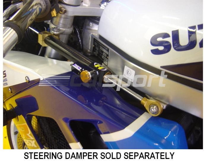 Hyperpro Steering Damper Mounting Kit, Gold, other colours available - Left On Frame