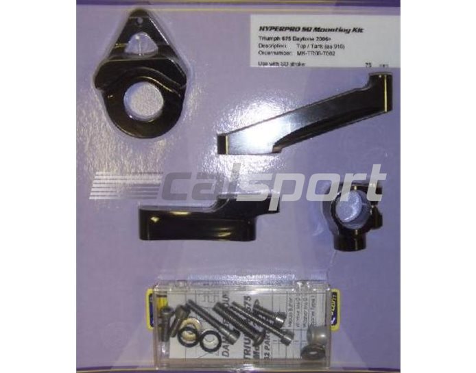 Hyperpro Steering Damper Mounting Kit, Black, other colours available - Top / Tank (916 Style) - (Uses Standard 75mm Damper NL1/NP1)