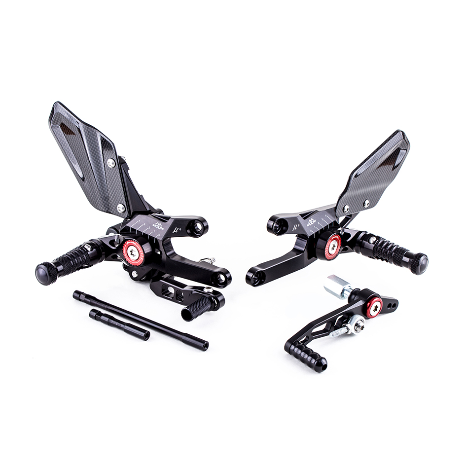 Gilles MUE2 Adjustable Rearset Kit - (Supplied With Folding