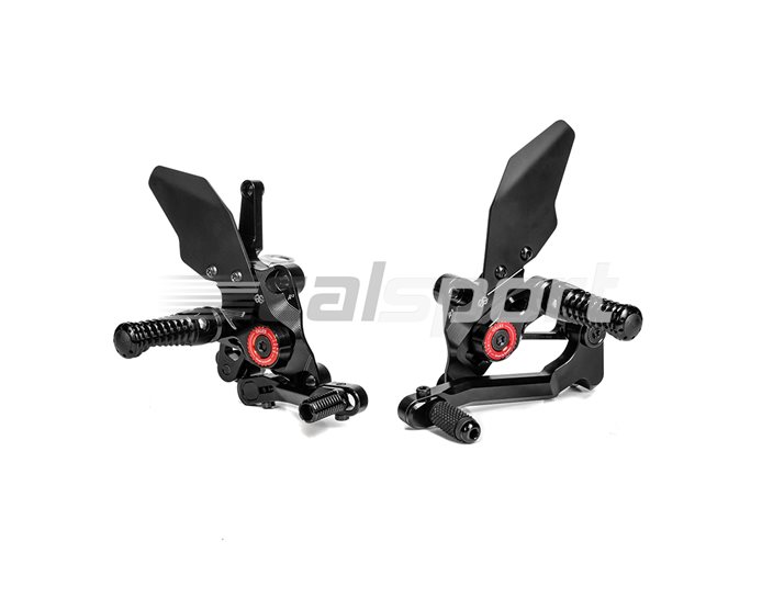 Gilles MUE2 Adjustable Rearset Kit - (Supplied With Folding Footpegs)