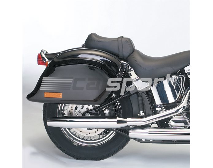 National Cycle CRUISELINER Pocket-Back Style Gloss Black Hard Saddlebags - SB303 Mounting Kit Required - Amber Reflector For European Road U