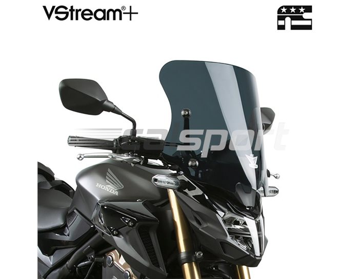 National Cycle VStream+ Windscreen Polycarbonate FMR Dark Tint Short - (Includes Alloy Mounting Kit)