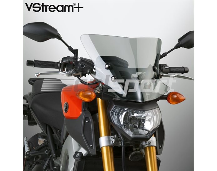 N20311 - National Cycle VStream+ Windscreen Polycarbonate FMR Slightly Tinted, Medium - (Includes Alloy Mounting Kit)