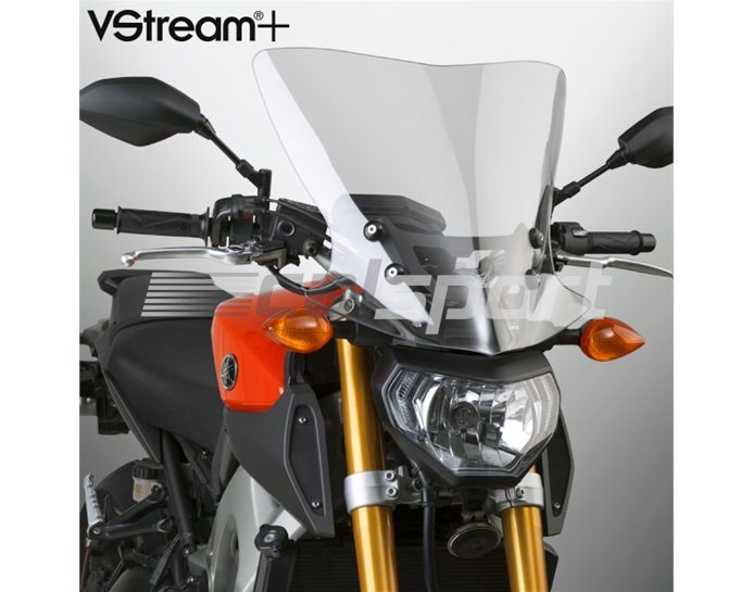 N20312 - National Cycle VStream+ Windscreen Polycarbonate FMR Clear Tall - (Includes Alloy Mounting Kit)