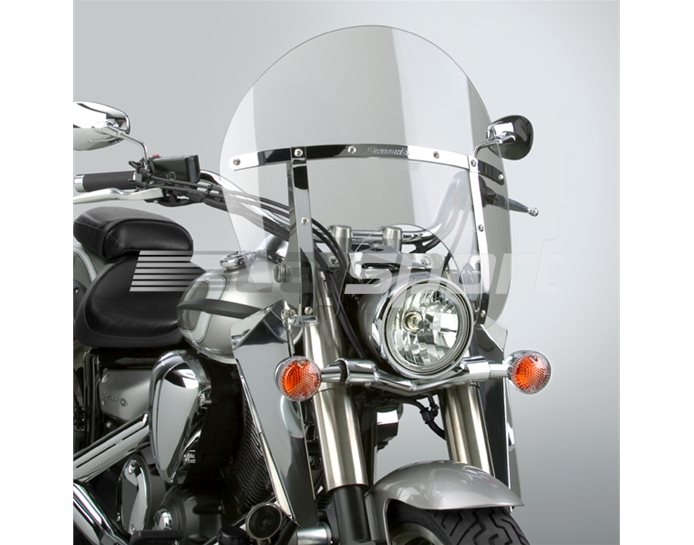 N21405 - National Cycle SWITCHBLADE CHOPPED Polycarbonate Quick-Release Clear Screen - Q204 Mounting Kit Required.